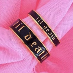 4mm Wide TIL DEATH ring band US size 8